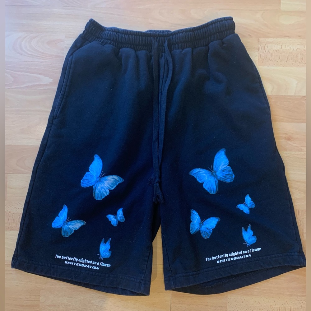 UNUSED Aelfric Eden Blue Butterfly Shorts (Size medium)